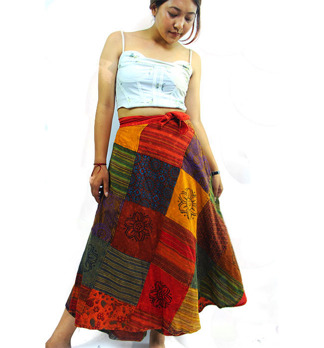 Patchwork Hippie Colorful Cotton Wrapper