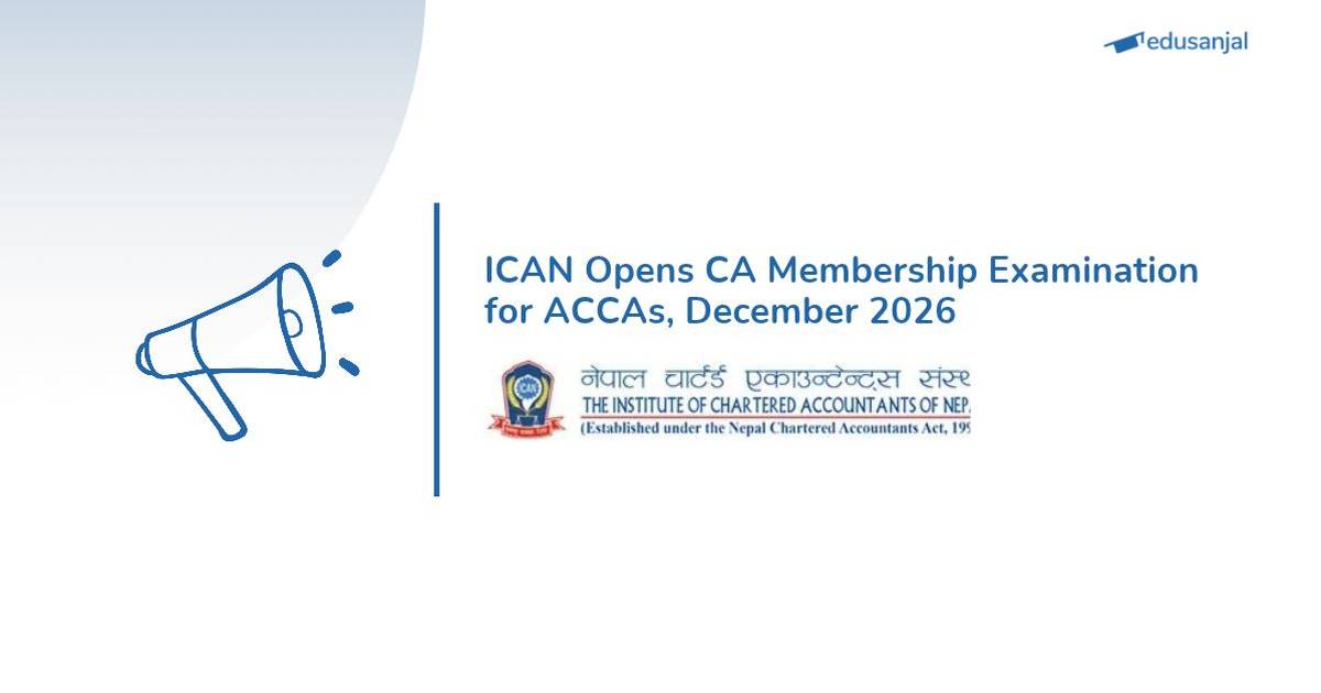 ICAN Invites Application Forms for CA Membership Exam for ACCAs (Dec 2026)