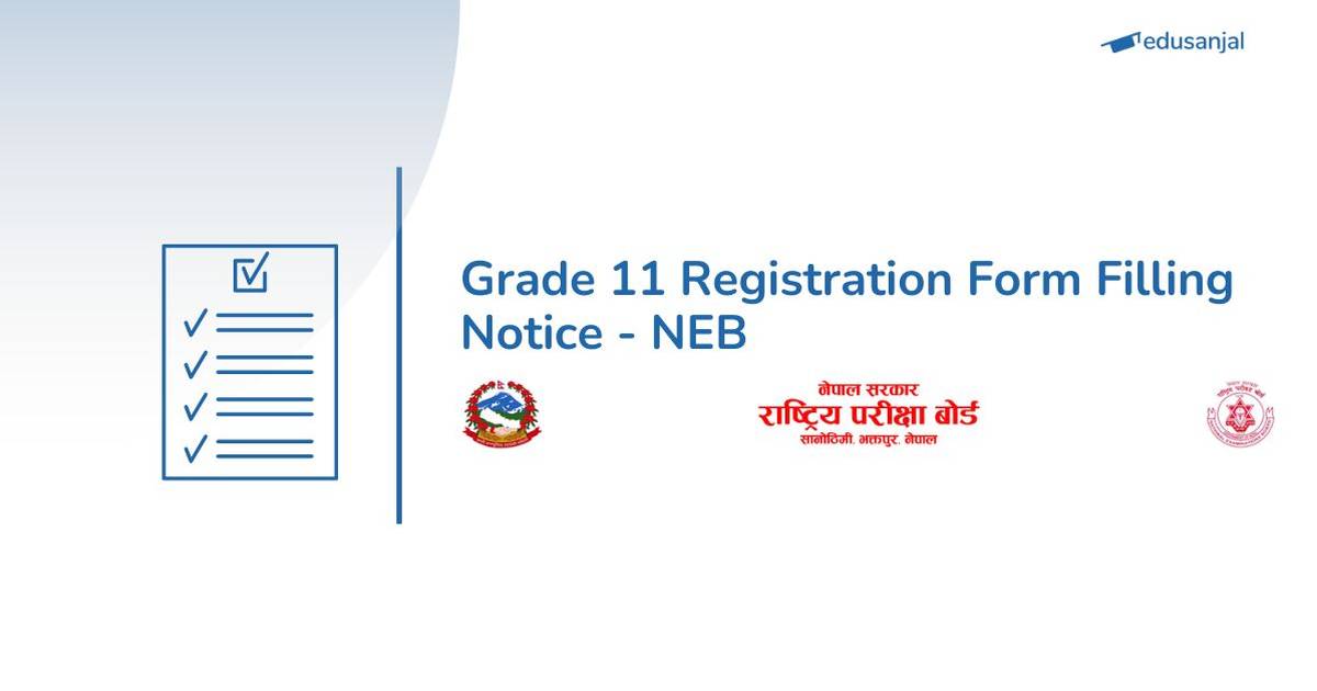 NEB Issues Grade 11 Registration Form Submission Notice for Session 2083/84