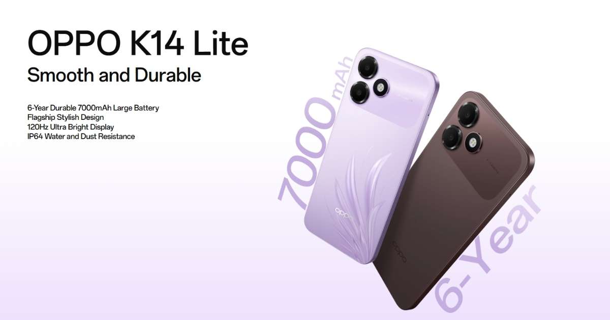 OPPO K14 Lite Launched with 7,000mAh Battery and 120Hz Display: Expected Price in Nepal