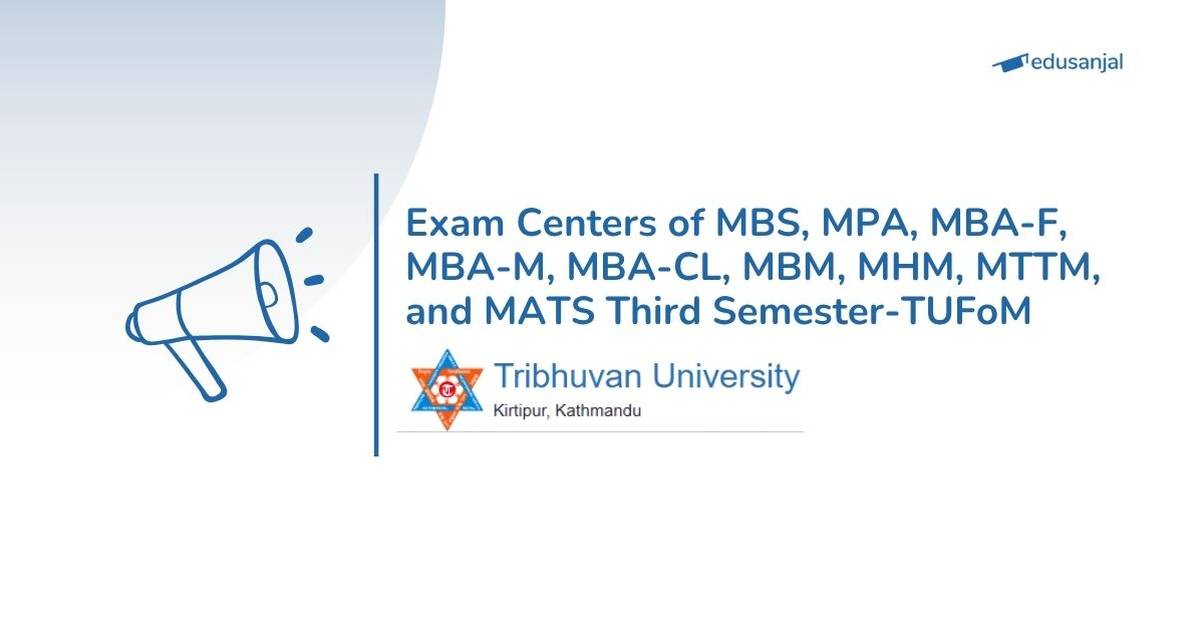 TU FoM Exam Centers Published for MBS, MPA, MBM, and Other Master Programs