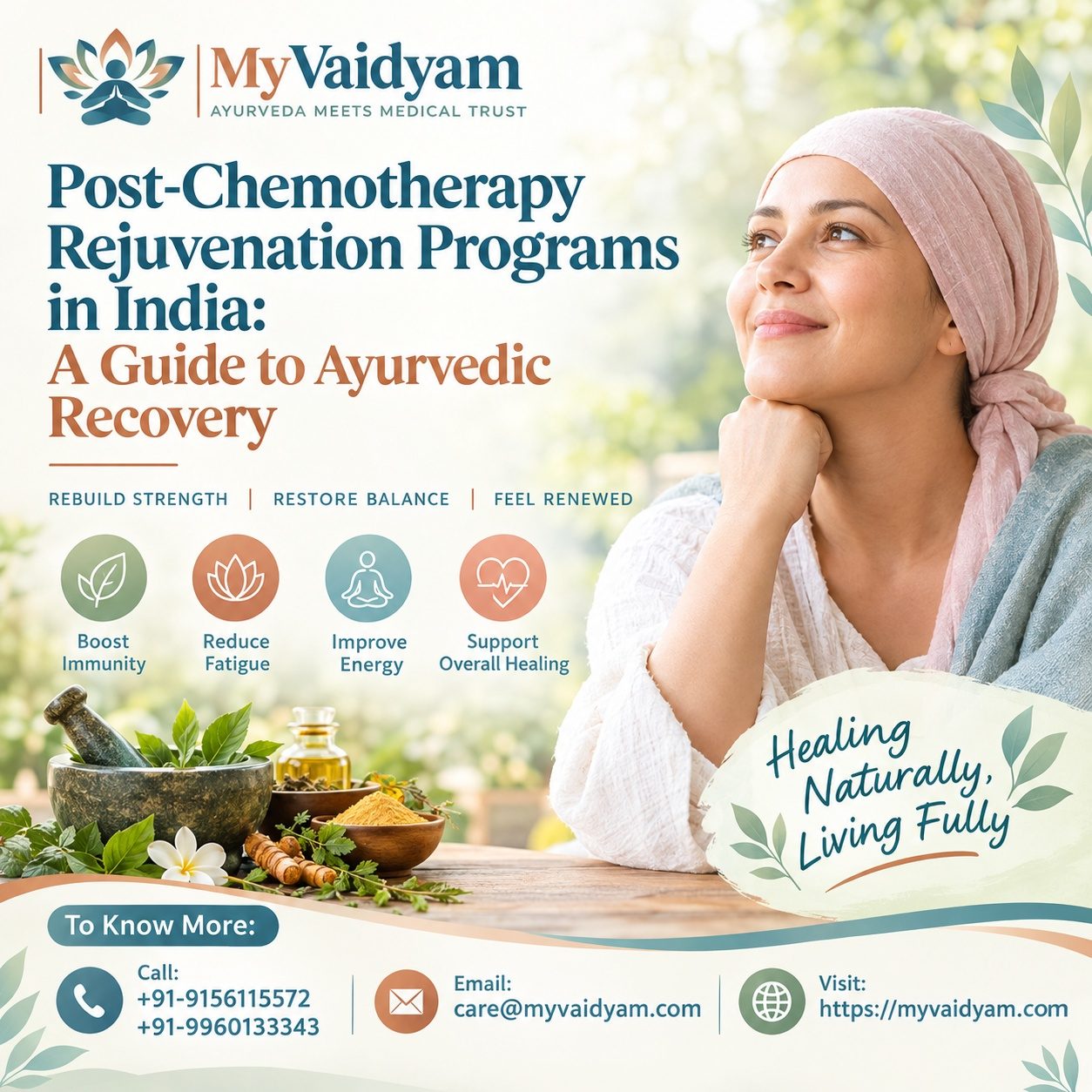 Ayurvedic Post-Chemotherapy Rejuvenation Program - MyVaidyam