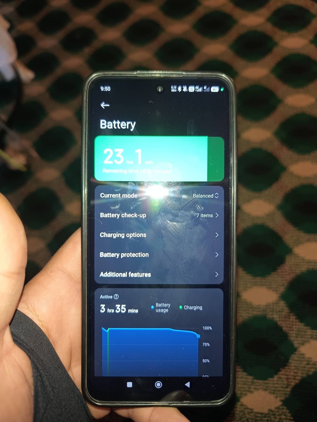 Redmi Light Blue Smartphone - Good Working Condition