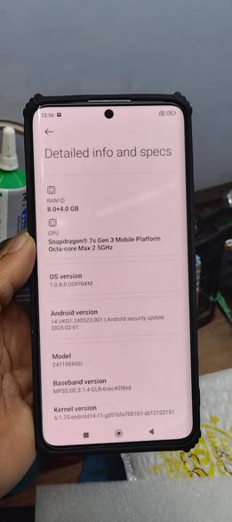 Redmi note 14pro+ 5G 8/128 All parts genuine Corve indisplay fingurprint Rs 32500 fix Airpoyds charger cover free 9812295857