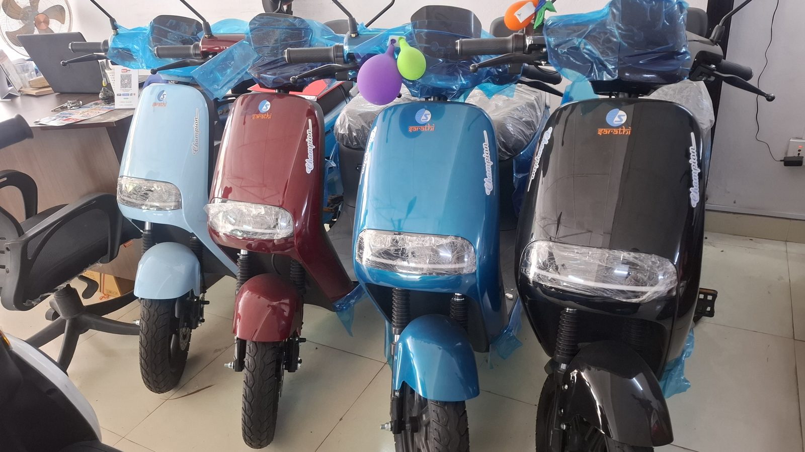 Brand New Sarathi Champion Electric Scooter - Stylish City EV