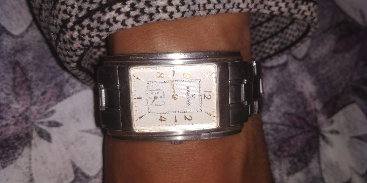Romanson Rectangular Dress Watch - Vintage Second Hand