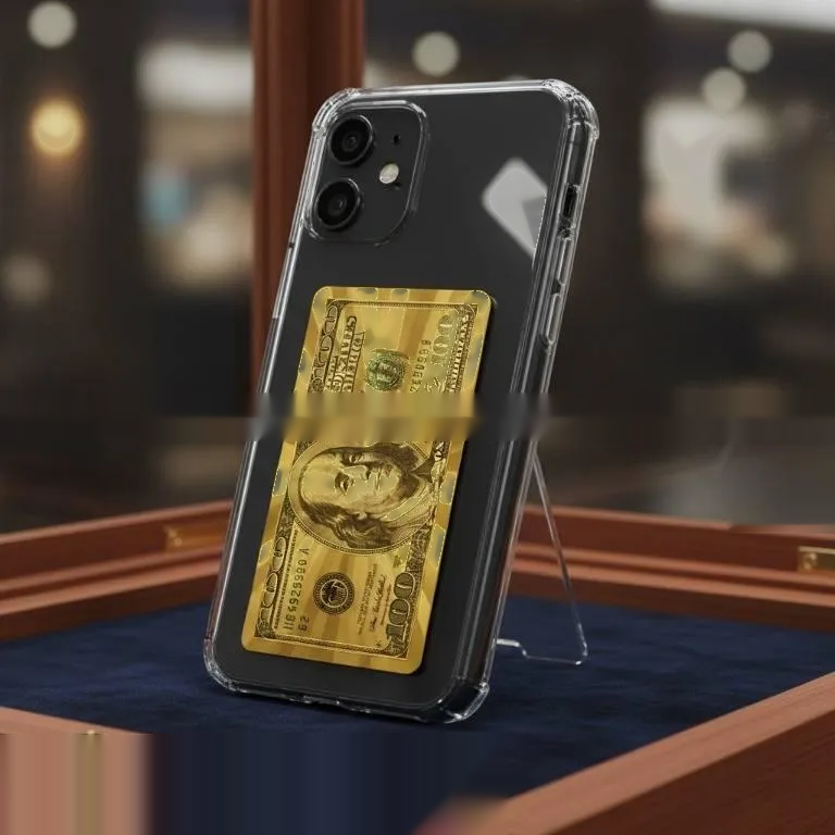 Golden Finish Collectible Card