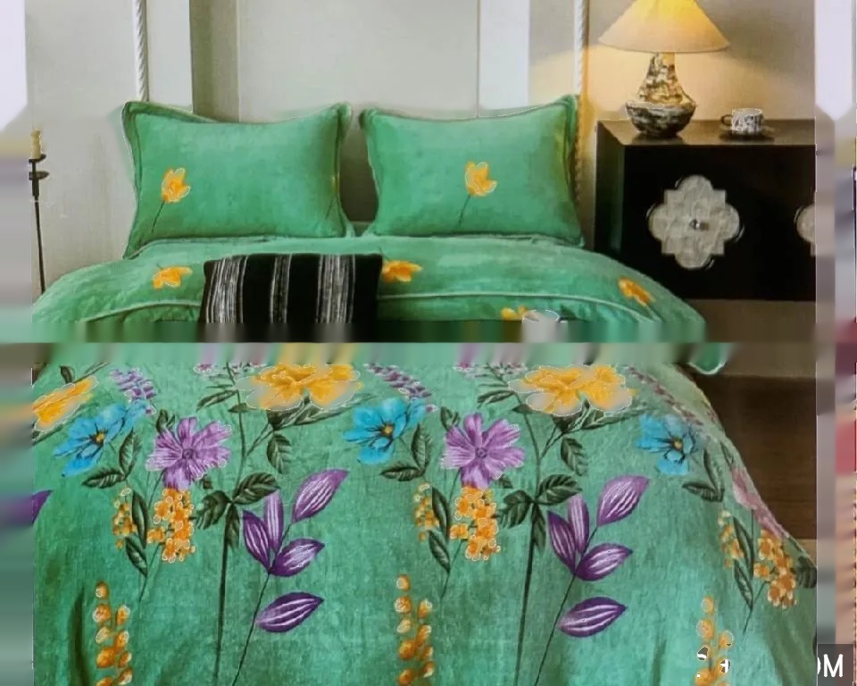 winter velvet 4 in 1 bed sheet blankets cover p