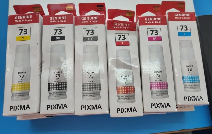 Canon GI-73 Genuine Ink (BK, GY, C, M, Y, R) for Canon G570 / G670