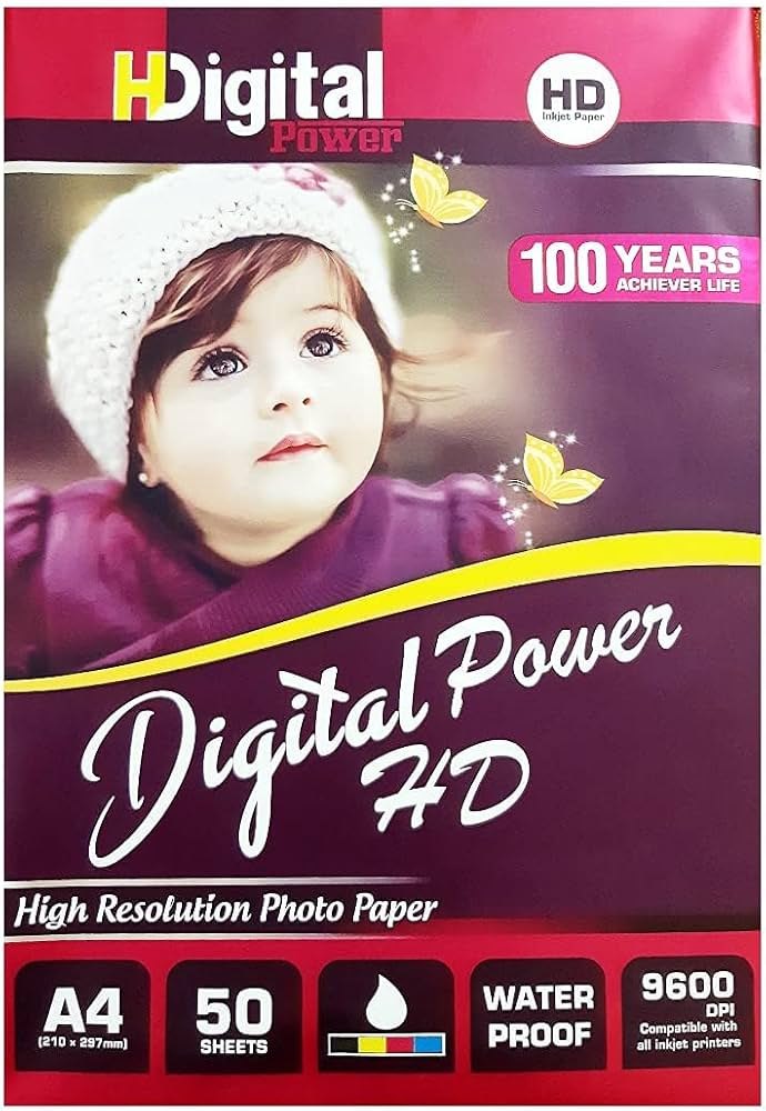 HD Digital Power A4 Premium Photo Paper (50 sheets)