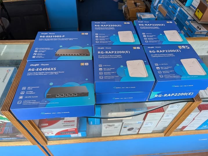 Ruijie Reyee Networking: PoE Switch, Router & WiFi Access Point