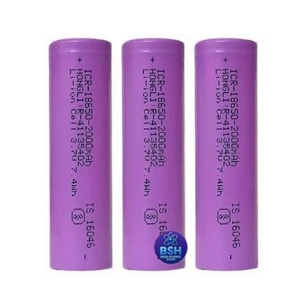 18650 Li-ion Rechargeable Battery 3.7V 2000mAh