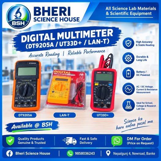 Digital Multimeter DT9205A / UT33D+ / LAN-T