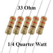 33 Ohm 1 4W Precision Resistor Electronics Resistor
