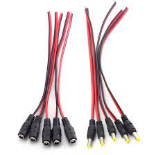 DC Jack Female Connector 5.5mm With 5 Inch Wire