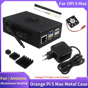 Orange Pi 5 Max Metal Case with Cooling Fan