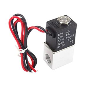 Plum Garden 1 4inch DC 12V 2 Way Normally Closed Electric Solenoid Air Valve