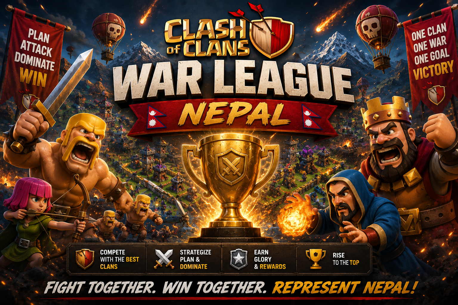 Clash of Clans War League Nepal - Clash of Clans tournament Nepal